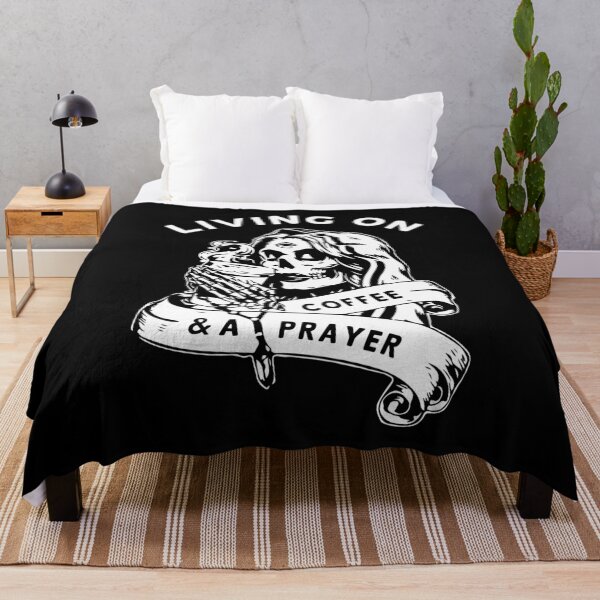 Item preview, Living on Coffee and Prayer designed and sold by printify.