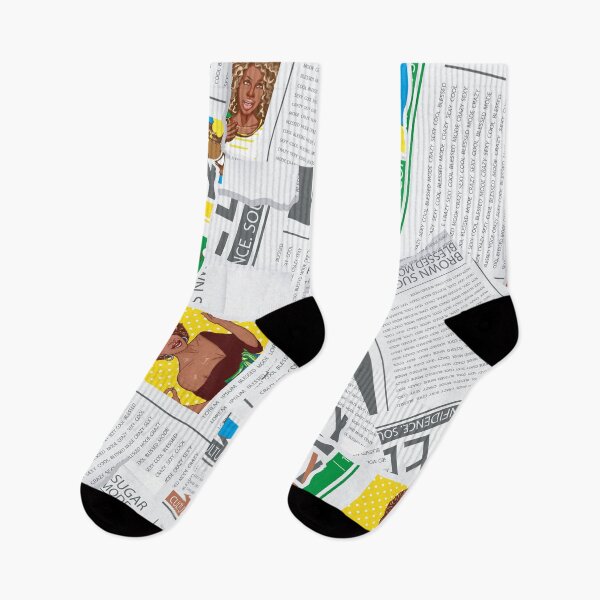 Item preview, Newsprint Leggings gift designed and sold by MONINA-DESIGN.