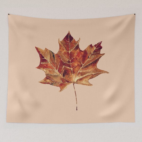Item preview, Maple Tree Autumn Leave designed and sold by María Casas Watercolour Designs.