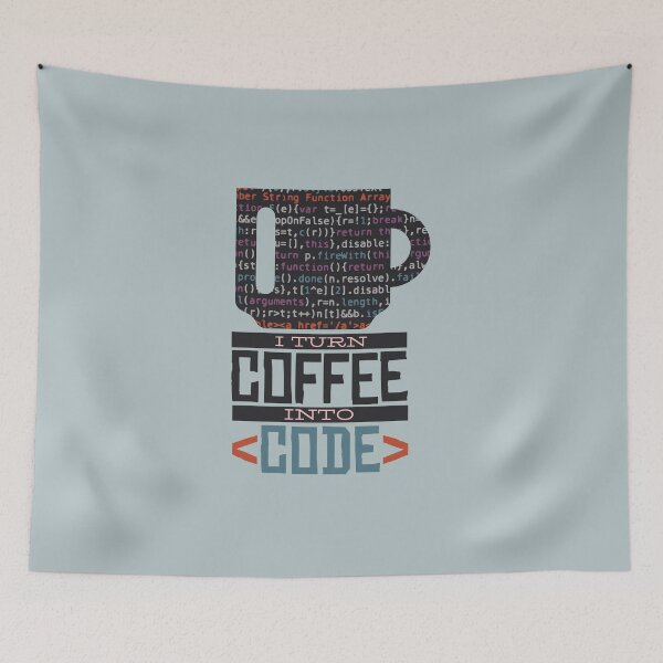 Item preview, I Turn Coffee Into Code ... Coffee Loving Programmer  designed and sold by AwesomeProject.