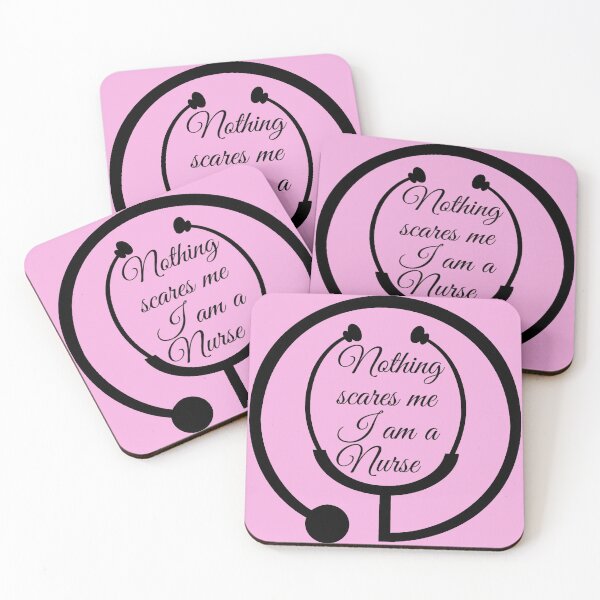 Item preview, Nothing scares me I am a Nurse in Pink designed and sold by LusterGirl.
