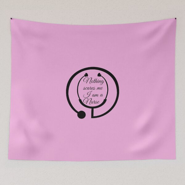 Item preview, Nothing scares me I am a Nurse in Pink designed and sold by LusterGirl.