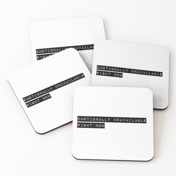 Item preview, Emotionally unavailable right now mental health awareness  designed and sold by WearwhatUthink.