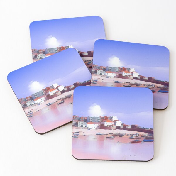 Item preview, Low tide in the harbour in St Ives, Cornwall designed and sold by MichaelBShannon.