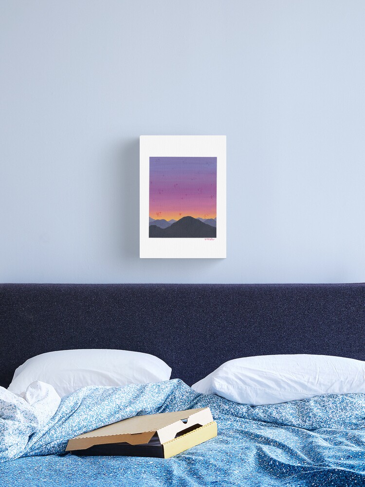 Thumbnail 2 of 3, Canvas Print, Purple Sunset designed and sold by vmhmade.