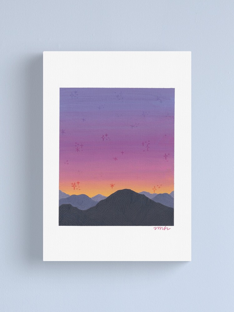 Thumbnail 1 of 3, Canvas Print, Purple Sunset designed and sold by vmhmade.