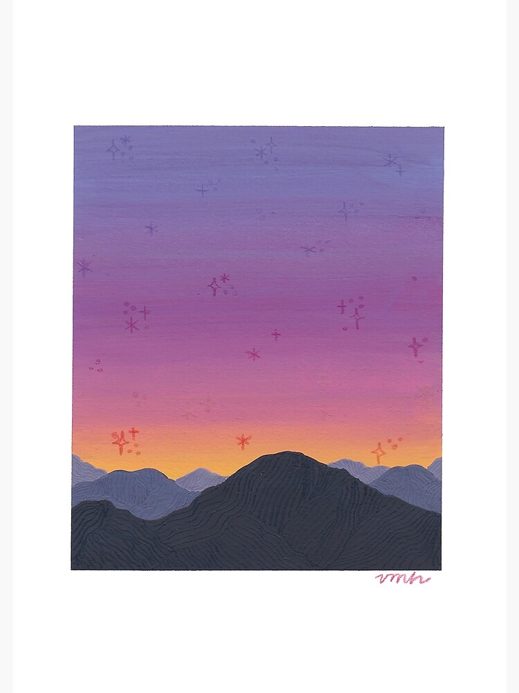 Thumbnail 3 of 3, Canvas Print, Purple Sunset designed and sold by vmhmade.