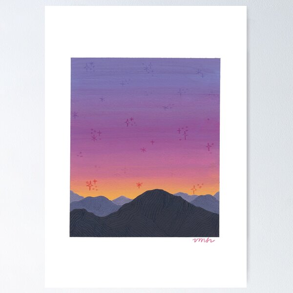 Purple Sunset Poster