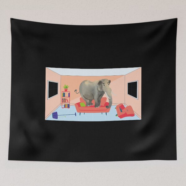 Item preview, Elephant in the Room Funny Design designed and sold by up4tee.