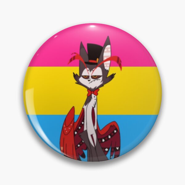 Item preview, Husk Pansexual pin designed and sold by Cosplayshin.