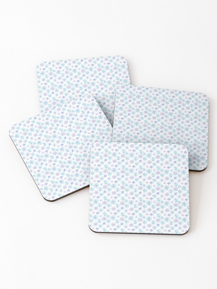 Thumbnail 1 of 5, Coasters (Set of 4), snowflakes designed and sold by CallSignNacho.