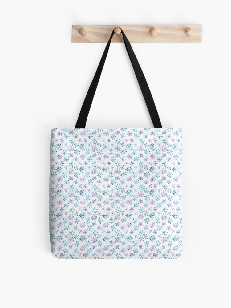 Thumbnail 1 of 2, Tote Bag, snowflakes designed and sold by CallSignNacho.