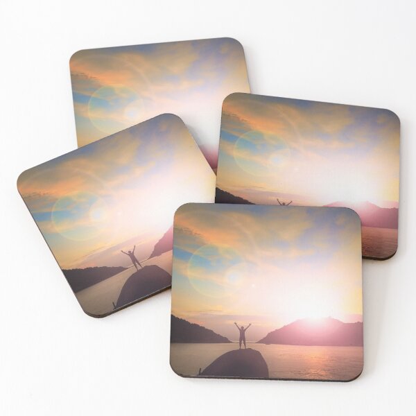 Item preview, Joyful Inspiring Sunset - Ocean - Island designed and sold by ittybittyowl.