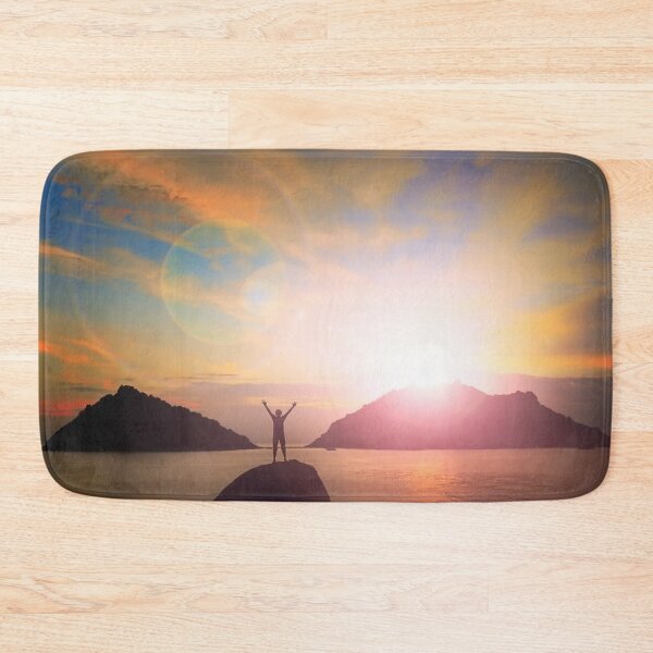 Item preview, Joyful Inspiring Sunset - Ocean - Island designed and sold by ittybittyowl.