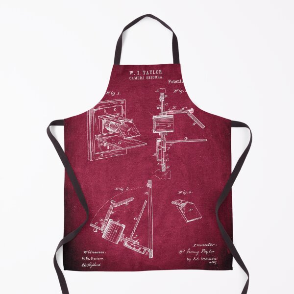 Item preview, Camera obscura 1881 patent burgundy chalkboard designed and sold by InkedArtPrints.