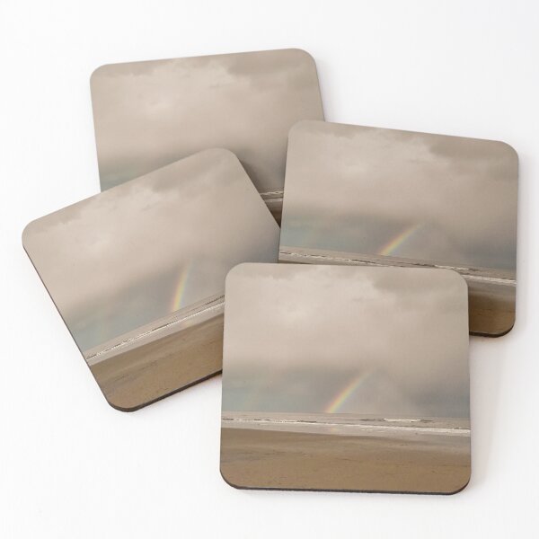 Item preview, Group of people watching the rainbow over the sea. designed and sold by MichaelBShannon.