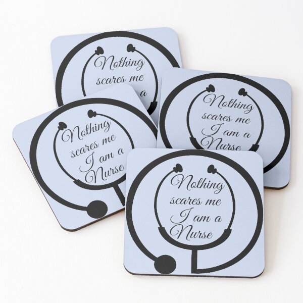 Item preview, Nothing scares me I am a Nurse in Blue designed and sold by LusterGirl.