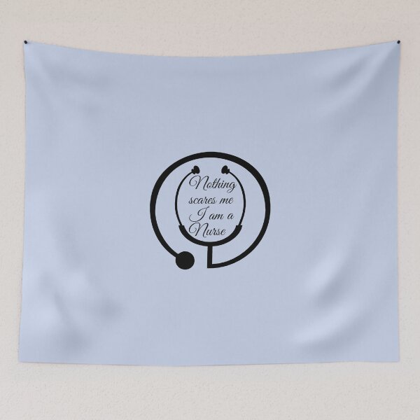 Item preview, Nothing scares me I am a Nurse in Blue designed and sold by LusterGirl.