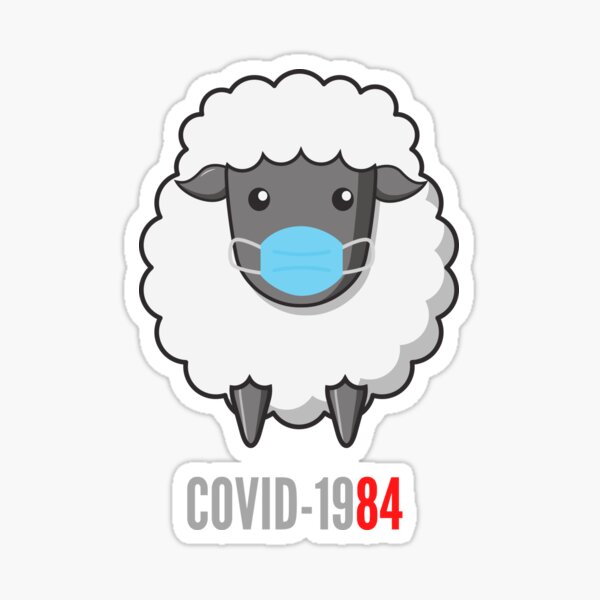 Item preview, Covid-19 mouton 1984 designed and sold by PlantDemia.