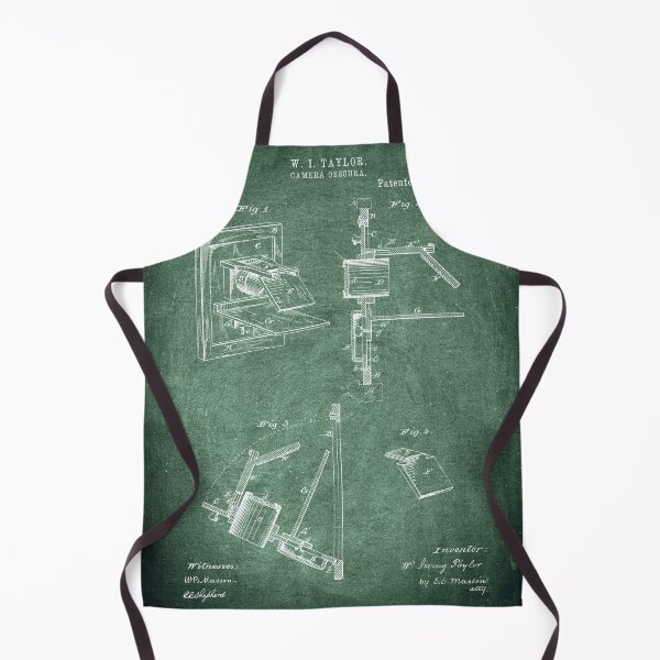 Item preview, Camera obscura 1881 patent green chalkboard designed and sold by InkedArtPrints.