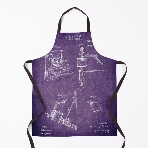 Item preview, Camera obscura 1881 patent purple chalkboard designed and sold by InkedArtPrints.