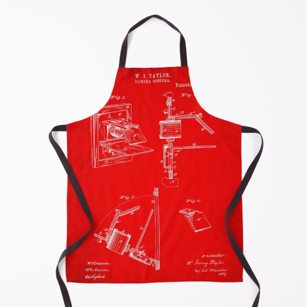 Item preview, Camera obscura 1881 patent red antique designed and sold by InkedArtPrints.