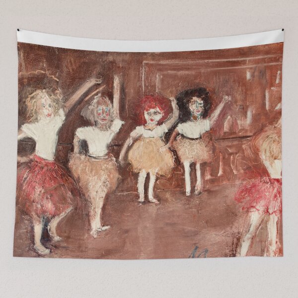 Item preview, Ballet Dance Class Abstract Art in Oil  designed and sold by Marianne Madson.