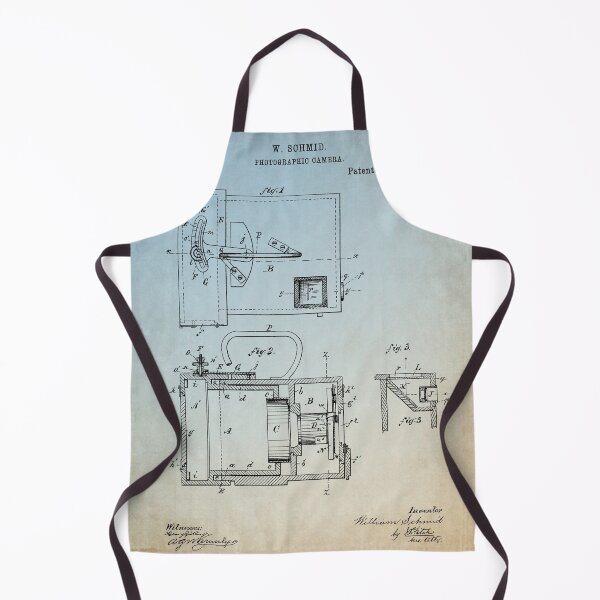 Item preview, Photographic camera 1883 patent blue antique designed and sold by InkedArtPrints.