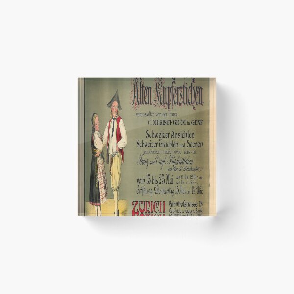 Item preview, retro alten kupferstichen ausstellung und derkauf zurich designed and sold by CorasPosters.