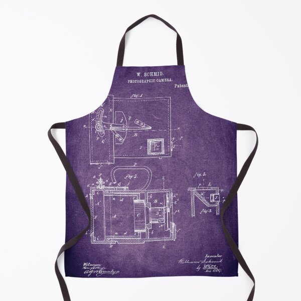 Item preview, Photographic camera 1883 patent purple chalkboard designed and sold by InkedArtPrints.