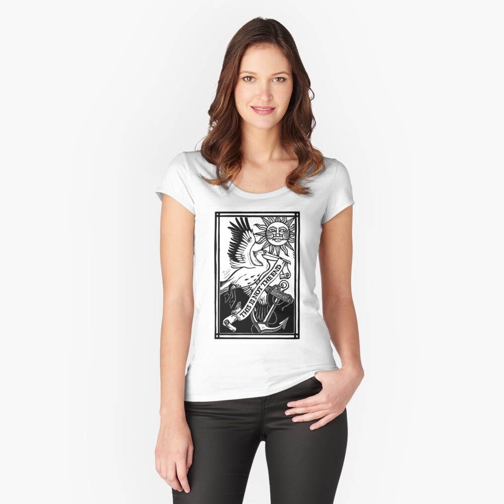 Item preview, Fitted Scoop T-Shirt designed and sold by NedBustard.