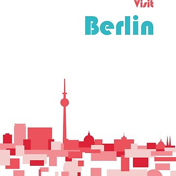 Artwork thumbnail, Berlin travel poster by Philcohnartist