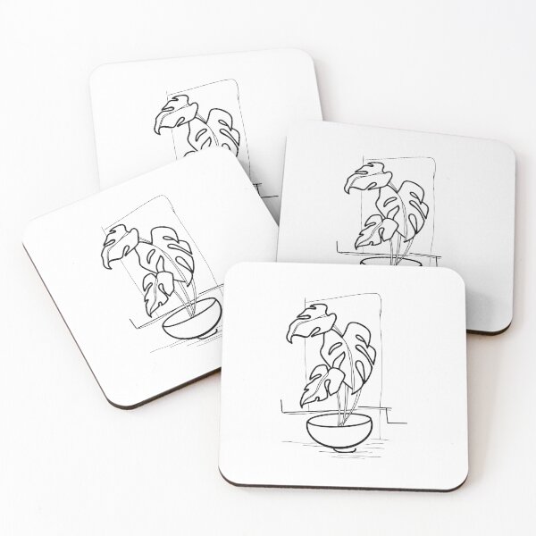 Item preview, 'Monstera' Linework designed and sold by KTREWTattoo.