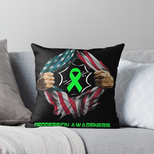 Item preview, Depression Awareness American Flag designed and sold by ArangoaStore.