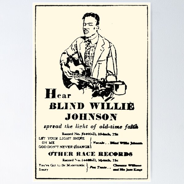 Blind Willie McTell Print Poster Blues Artist retailer