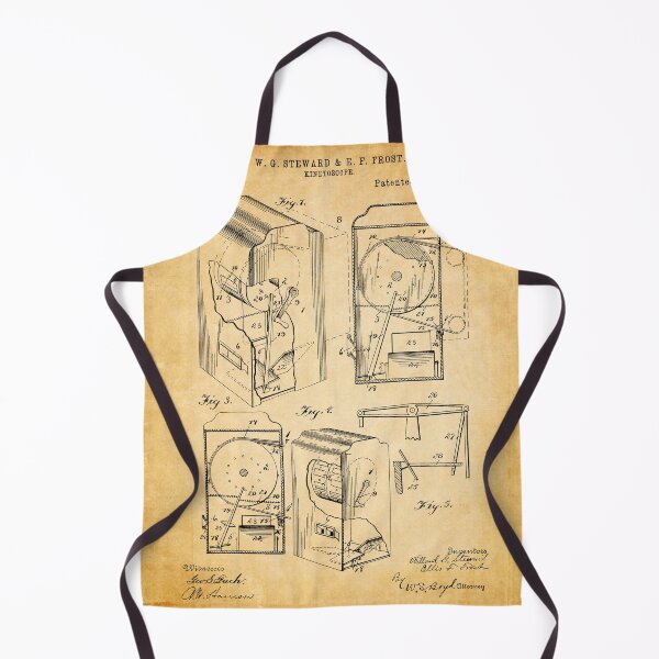Item preview, Kinetoscope 1897 patent antique designed and sold by InkedArtPrints.