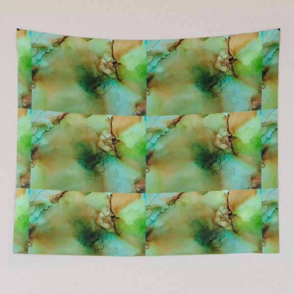 Item preview, Green Patina Alcohol Ink designed and sold by Artfully Abstracted.