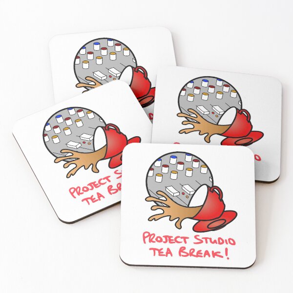 Item preview, Project Studio Tea Break Logo With Text Vertical designed and sold by PSTB.
