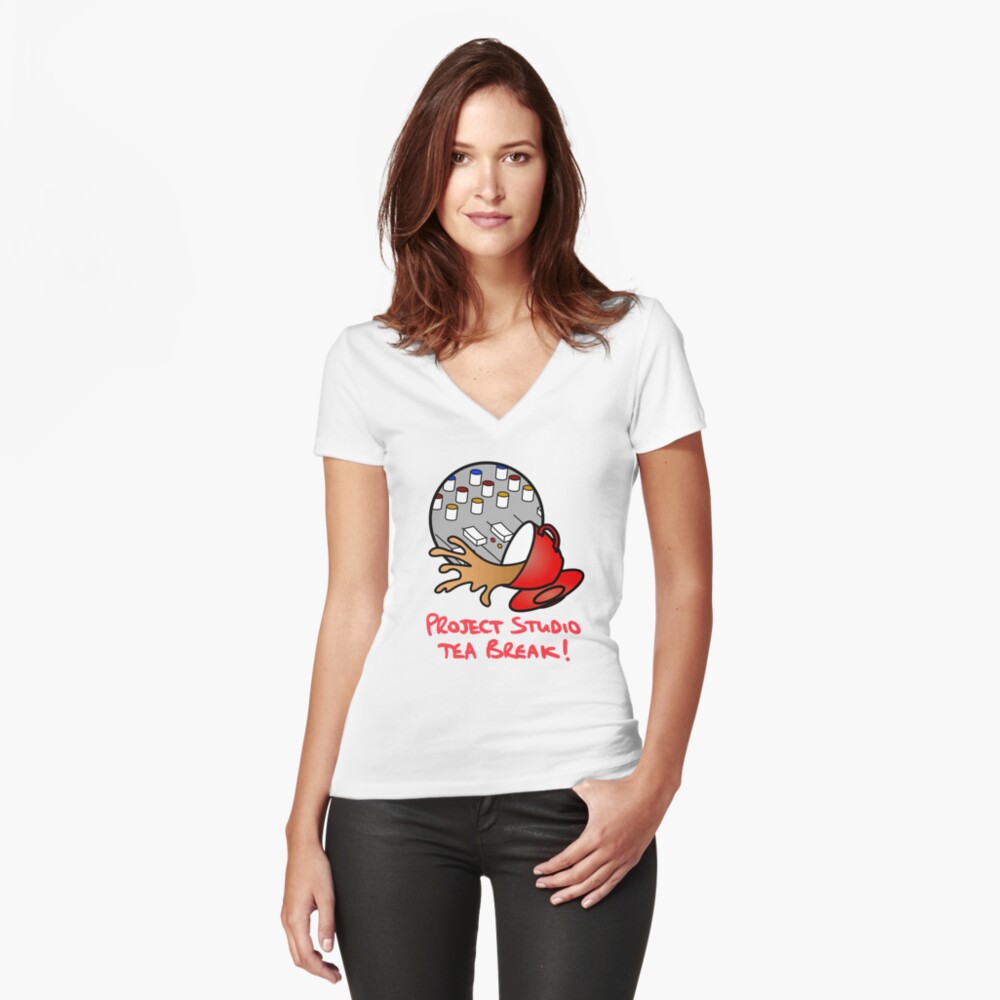 Item preview, Fitted V-Neck T-Shirt designed and sold by PSTB.