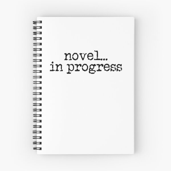 Item preview, novel... in progress vertical black designed and sold by TeaRoseWriter.
