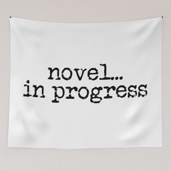 Item preview, novel... in progress vertical black designed and sold by TeaRoseWriter.