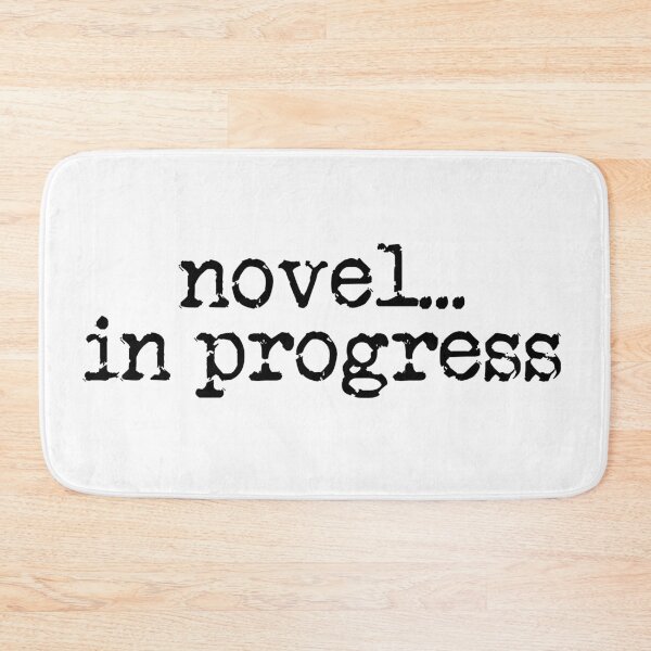 Item preview, novel... in progress vertical black designed and sold by TeaRoseWriter.