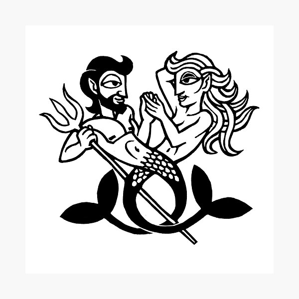 Item preview, Merman and Mermaid designed and sold by NedBustard.