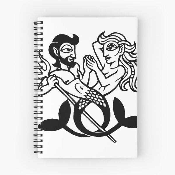 Item preview, Merman y sirena designed and sold by NedBustard.