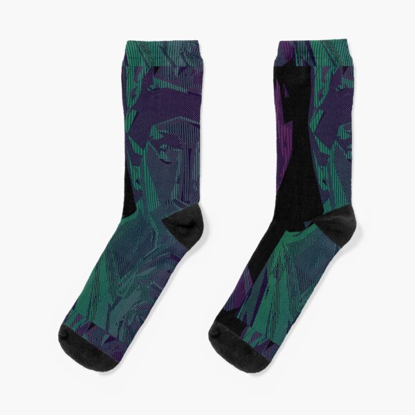 Lorenzo Scanline Portrait | Night Time Socks