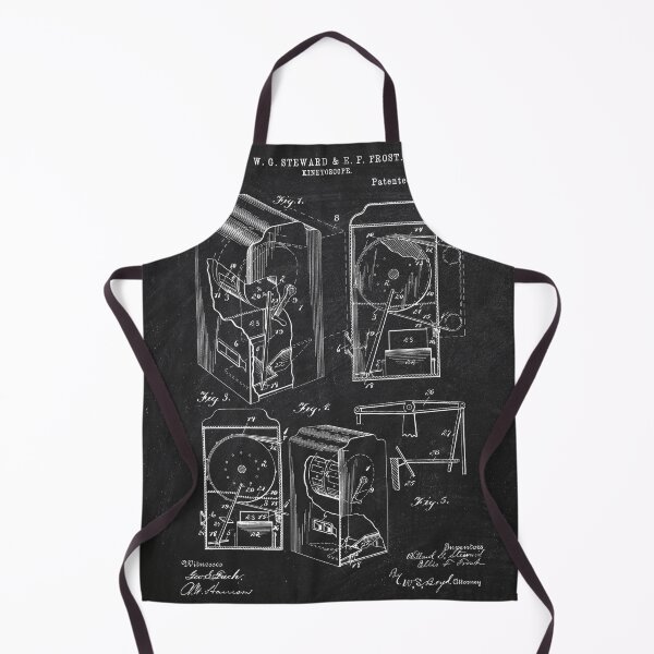 Item preview, Kinetoscope 1897 patent chalkboard designed and sold by InkedArtPrints.