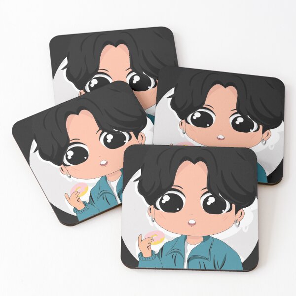 Item preview, Jungkook bts eating donuts designed and sold by Candystore120.