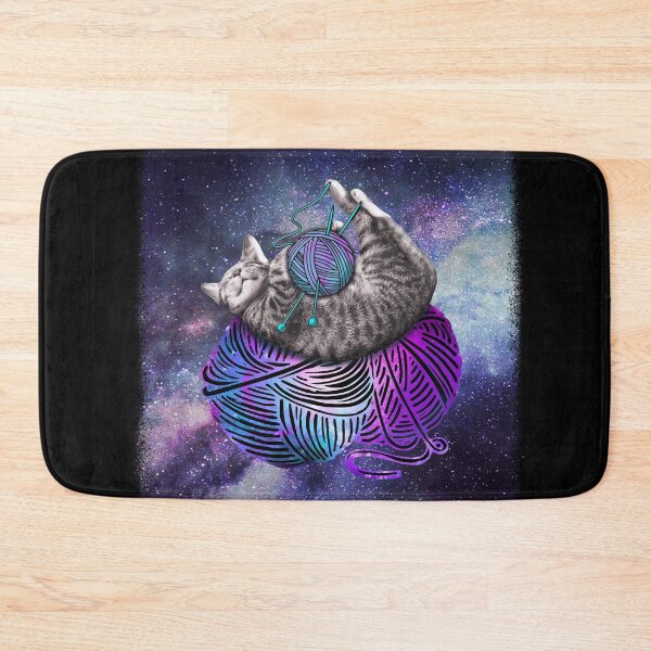 Item preview, Knitting Space Cat designed and sold by michellene.