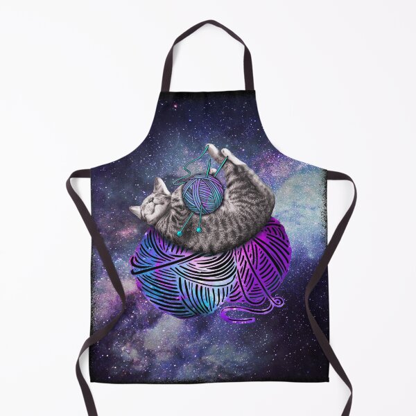 Item preview, Knitting Space Cat designed and sold by michellene.