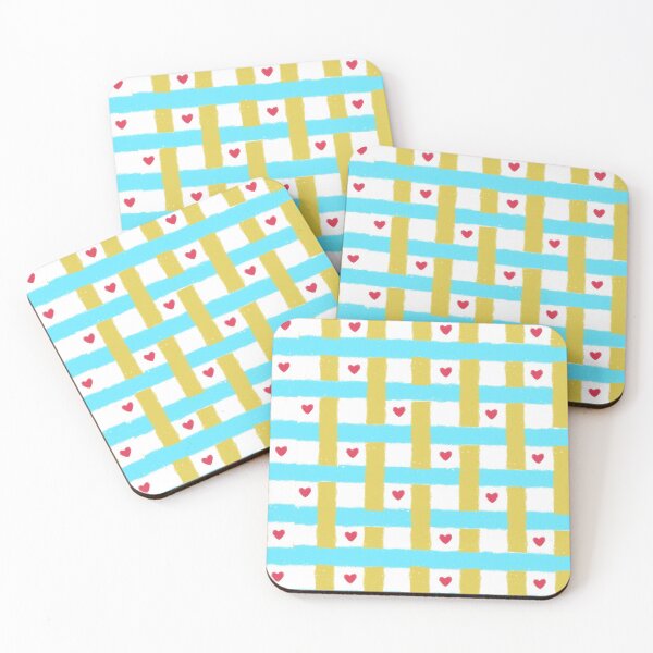Item preview, Grid and Heart Pattern designed and sold by LaMalennna.